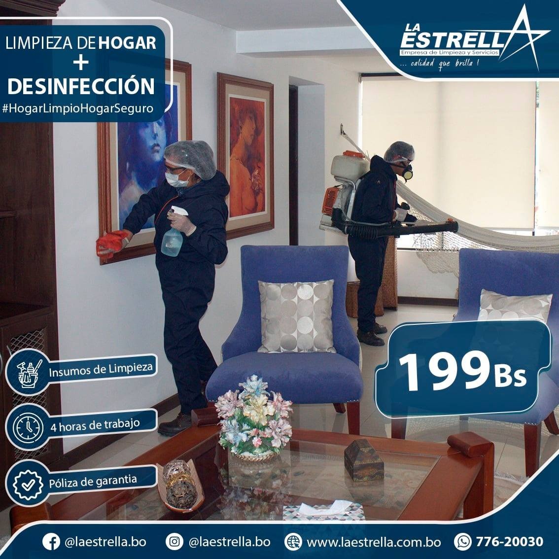 Limpieza de Hogar & Desinfección
