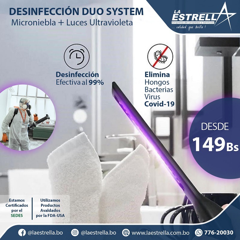 SYSTEM DUO 99% DESINFECCION